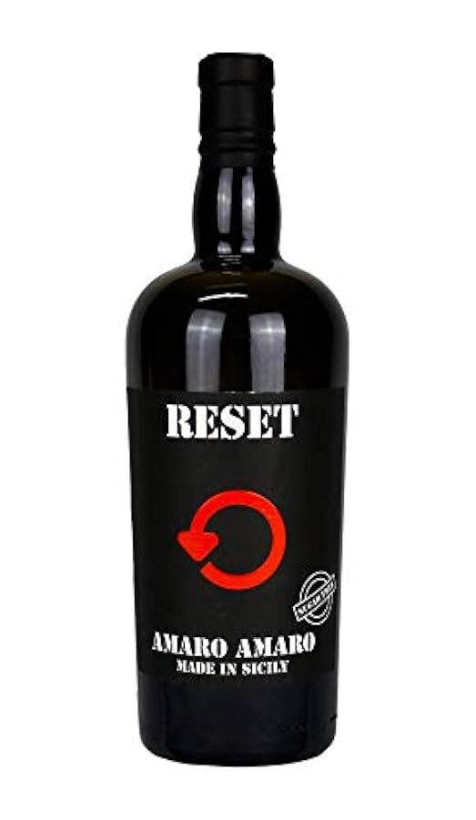 Sicilia Bedda - RESET AMARO AMARO Made In Sicily - 40% VOL. - Amaro Zero Zuccheri con Erbe del Mediterraneo (Bottiglia da 70 Cl) 396040207