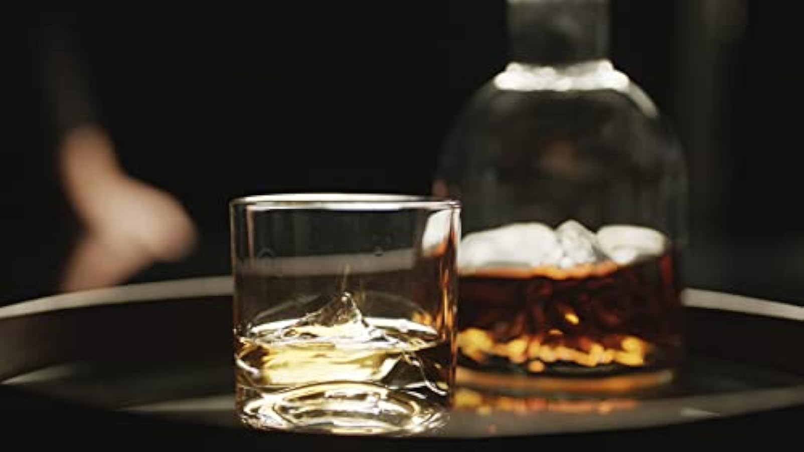 LIITON Bicchieri da whisky Everest, 4 pezzi, in vetro di cristallo, per cocktail, gin, bourbon, rum, set regalo 544492056