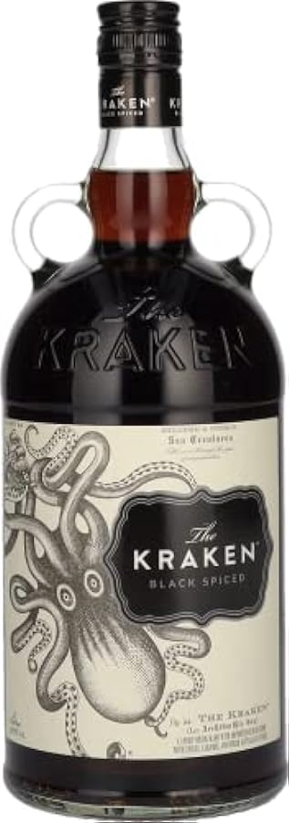 The Kraken 100cl - Rum nero speziato: canna da zucchero, rum caraibici scuri e 13 spezie. 40% vol. 760545860