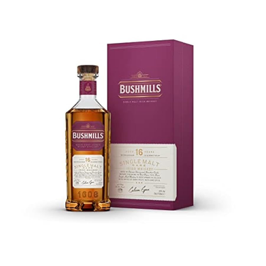 Bushmills 16 anni Single Malt - Whiskey irlandese invecchiato 16 anni in tre tipologie di legno & Original - Whiskey irlandese, il più rotondo dei classici Irish 155388539