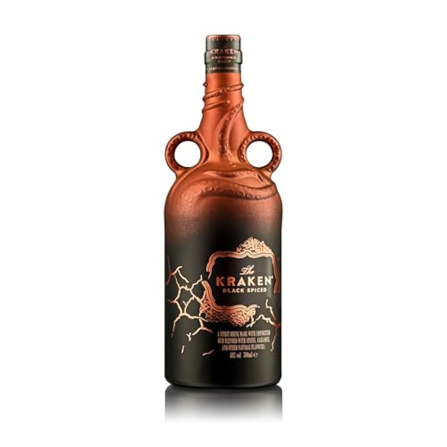 The Kraken Black Spiced Uknown Deep Limited Edition Bronze 70 cl – Blend di Rum caraibici scuri e 13 spezie. 40% vol. 861391698