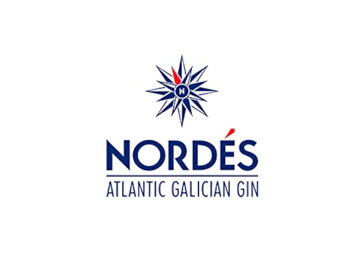 Gin Nordés - Atlantic Galician Gin - Bottiglia In Ceramica Con Due Bicchieri In Vetro - 70 cl - 40° Vol 566440375