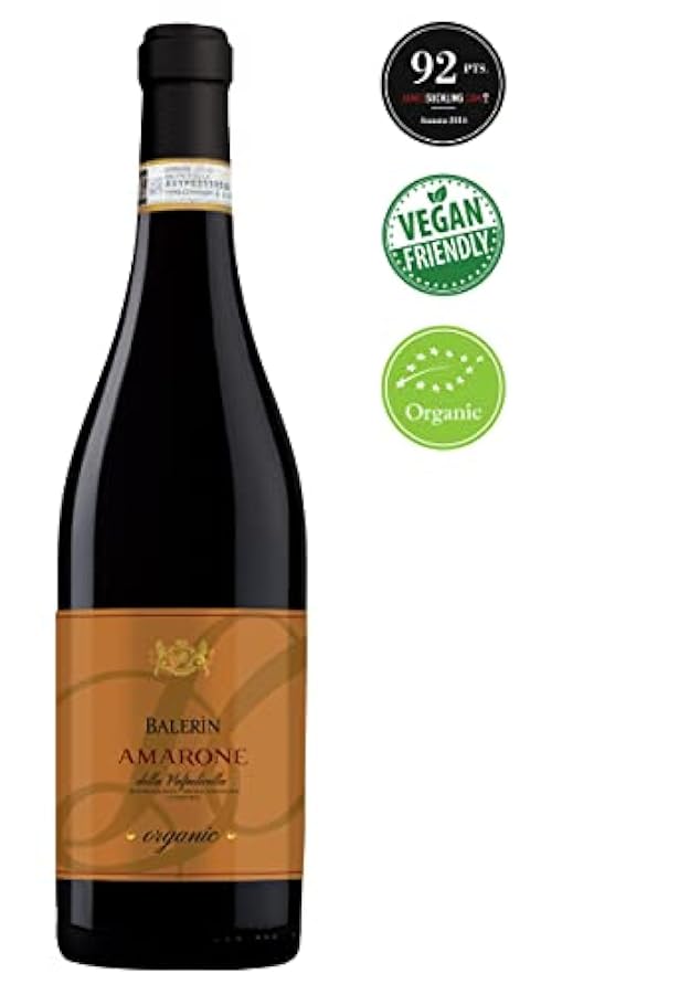 Balerìn Amarone della Valpolicella 2016-92 punti James Suckling - Vino Veneto Rosso Biologico - DOCG - 0.75L (3 Bottiglie) 287409189