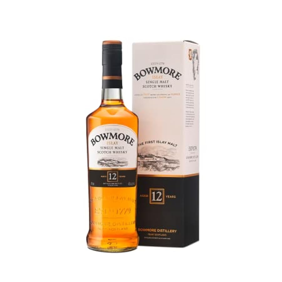 Bowmore, Single Malt Whisky, 12 anni di invecchiamento - 1 bottiglia da 700 ml 202603743