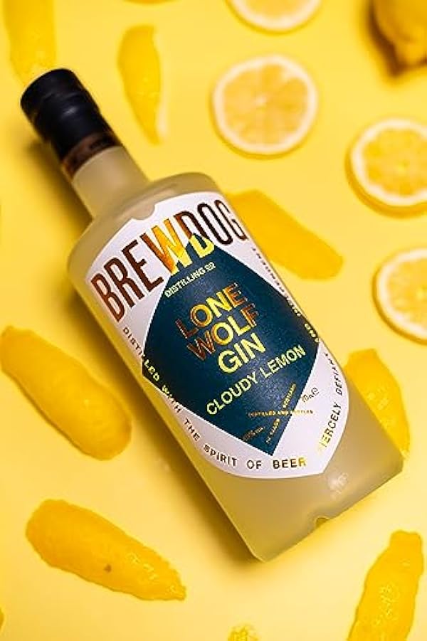 BrewDog Distilling Co. Lonewolf Cloudy Lemon Gin, 40 Per Cento Volume, 0.7 978334852