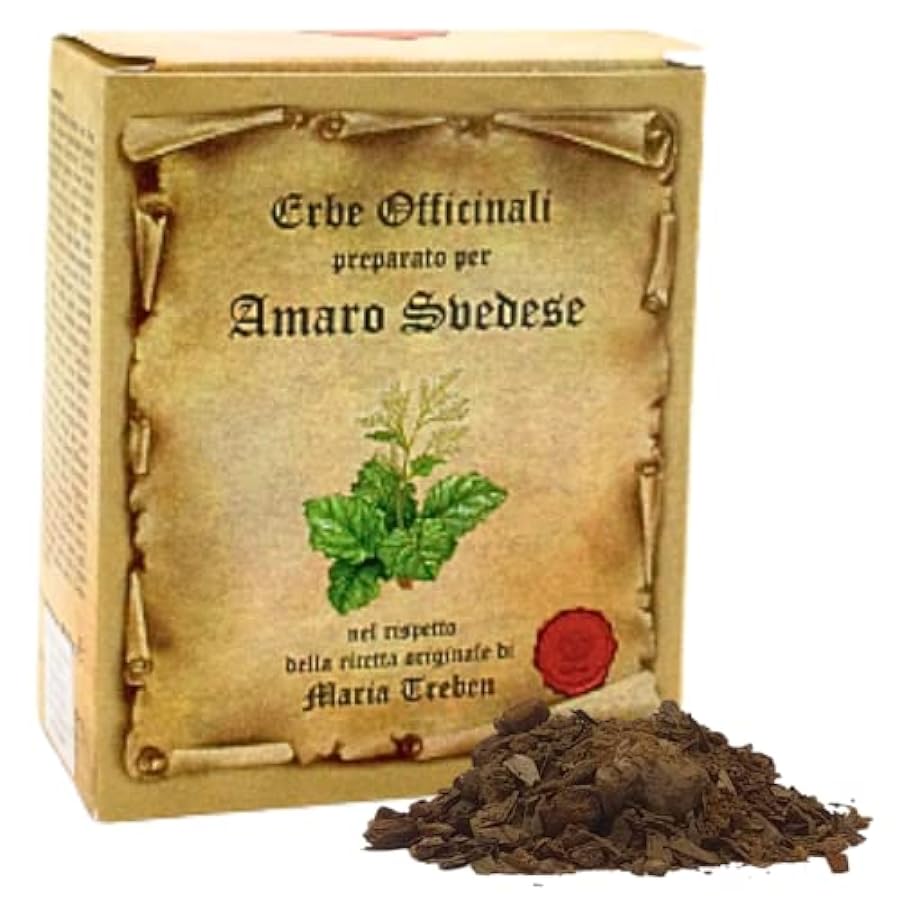 Erbe officinali preparato per Amaro Svedese 90,02 grammi nell’assoluto rispetto della ricetta originale di Maria Treben (2) 363401052