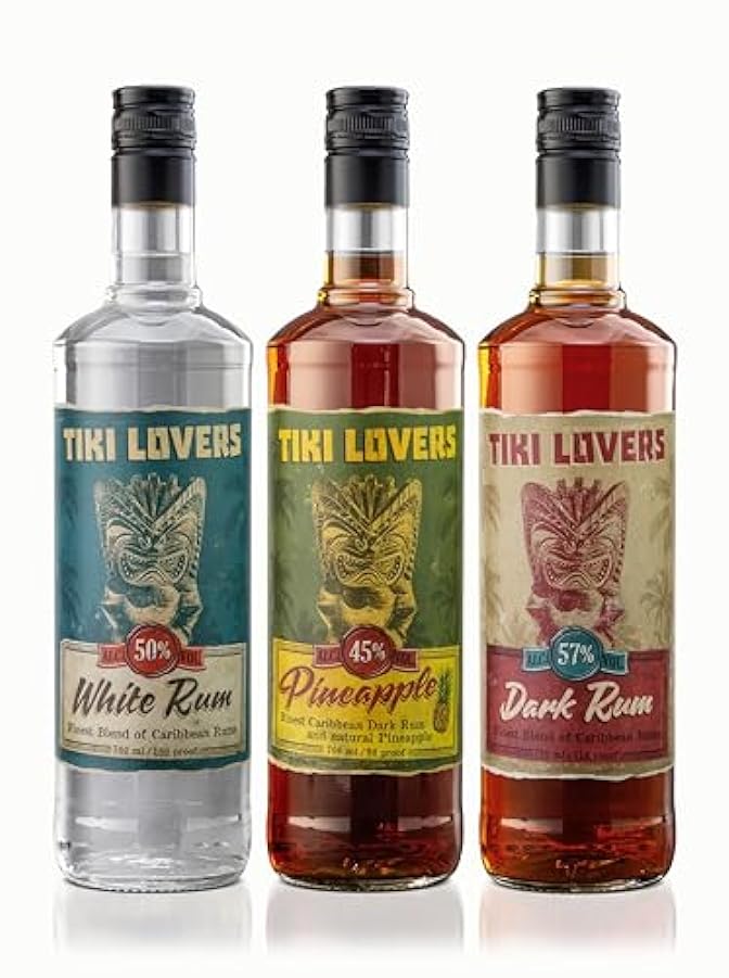 Tiki Lovers Dark Rum Finest Caribbean Blend 57% Vol. 0,7l 838892373