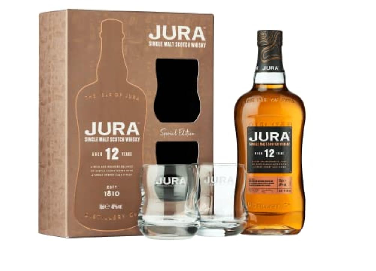 Jura - Single Malt Glass Gift Pack - 12 year old Whisky 900907867