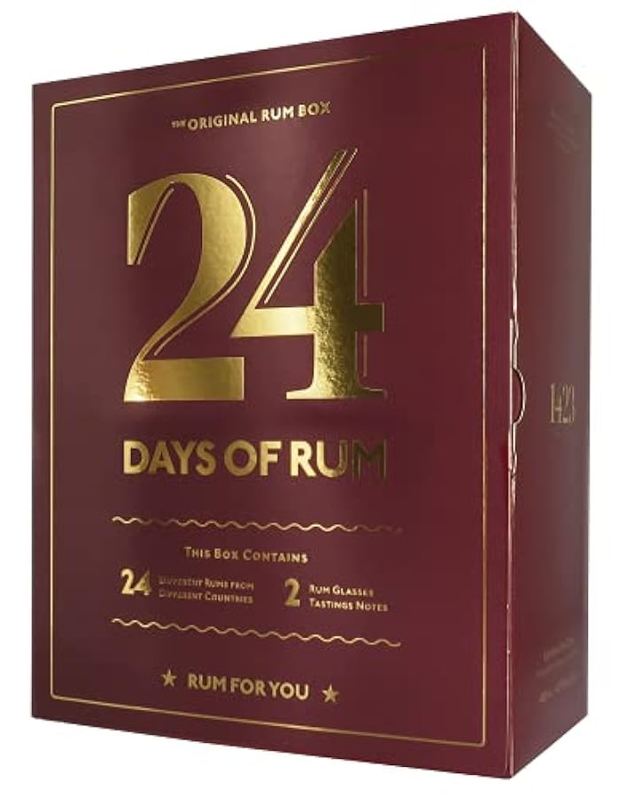 24 Days of Rum Original The Rum Box 0,48L (42,9% Vol.) + 2 Nosing bicchiereses 280226705