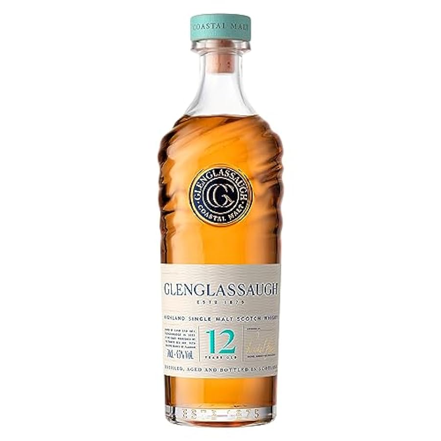 Glenglassaugh 12yo - Single Malt Scotch Whisky Scozzese, 45%, Bottiglia in vetro da 700 ml 151923374