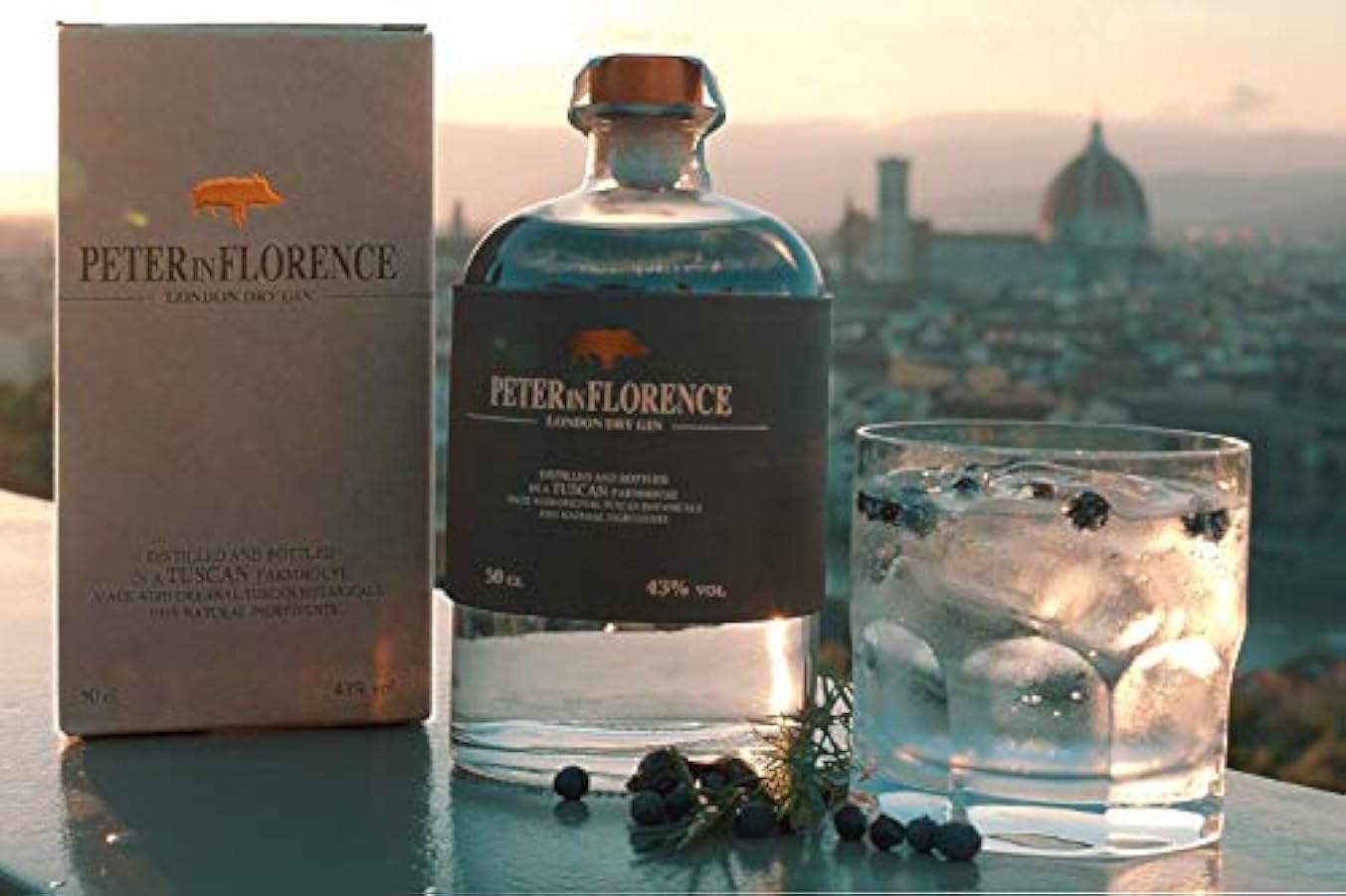 Peter in Florence London Dry Gin, Gin Classico dai Profumi Floreali: Iris e Ginepro, Distillato a Firenze - 500 ml 785812753