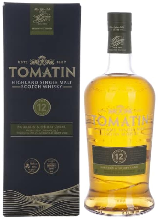 Tomatin 12 Years Old Bourbon & Sherry Casks 43% Vol. 1l in Giftbox 966413044