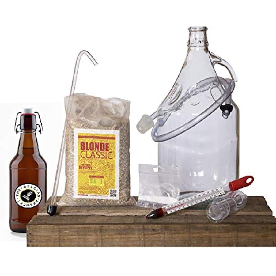 THE BELGIAN BREWERY - Kit birra biondo 5L - 15 bottigli