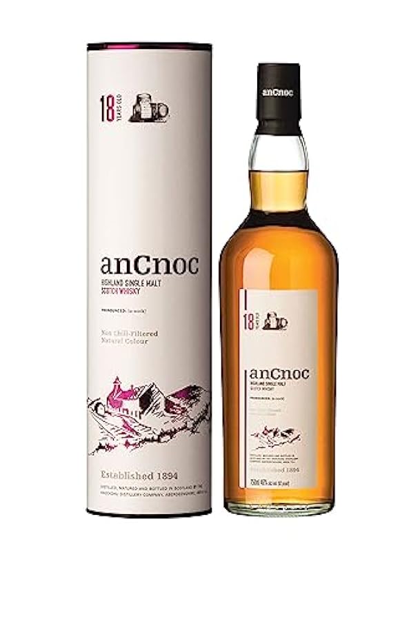 AnCnoc 18 Years Old Highland Single Malt 46% Vol. 0,7l in Giftbox 375563867