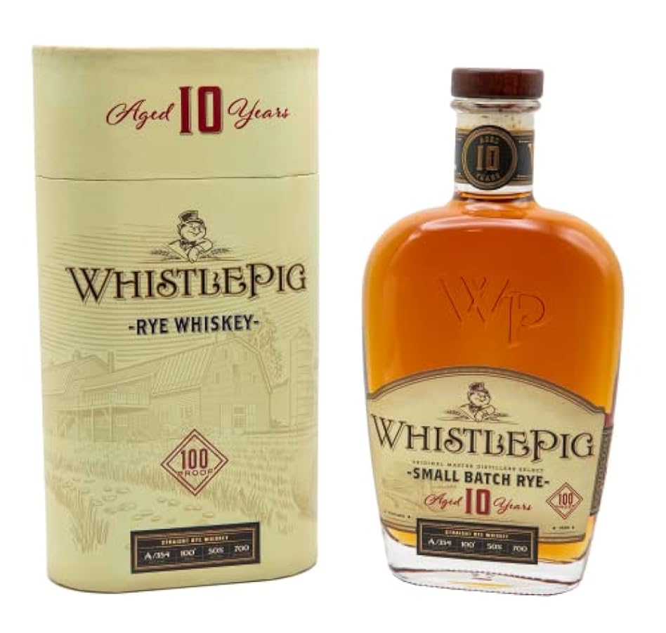 Rittenhouse WhistlePig 10 Anni Straight Rye Whisky - 700 ml 597966313