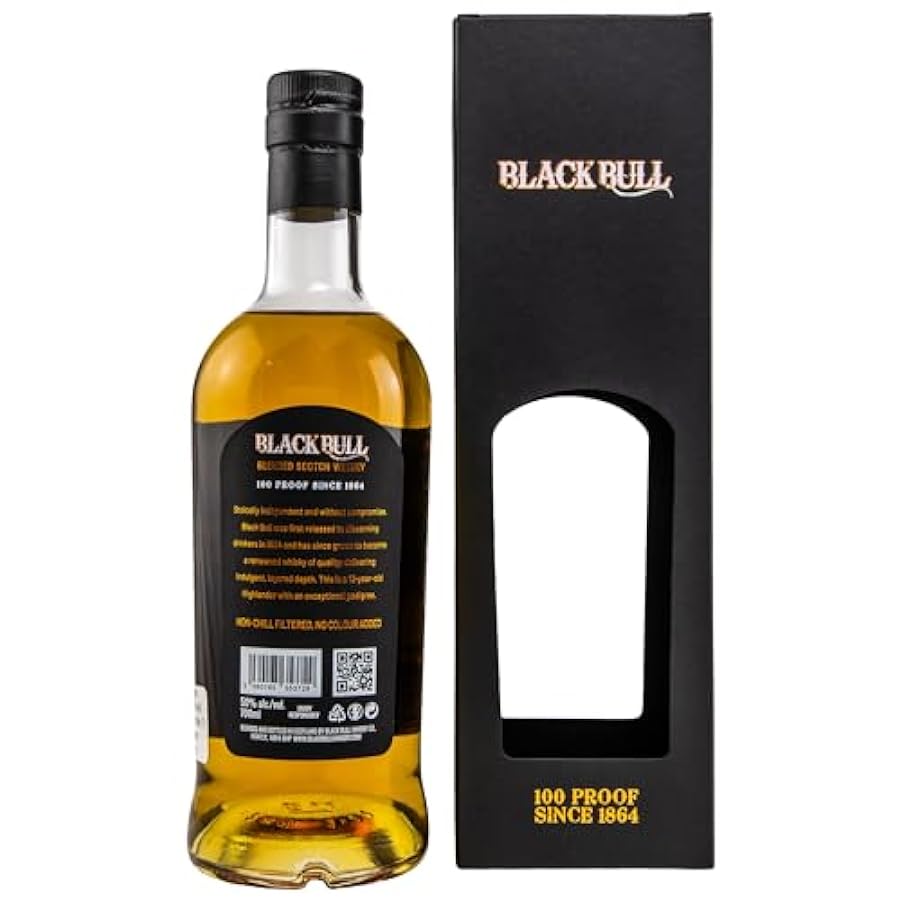 Duncan Taylor Black Bull 12 Years Old Blended Scotch Whisky 50% Vol. 0,7l in Giftbox 430507810