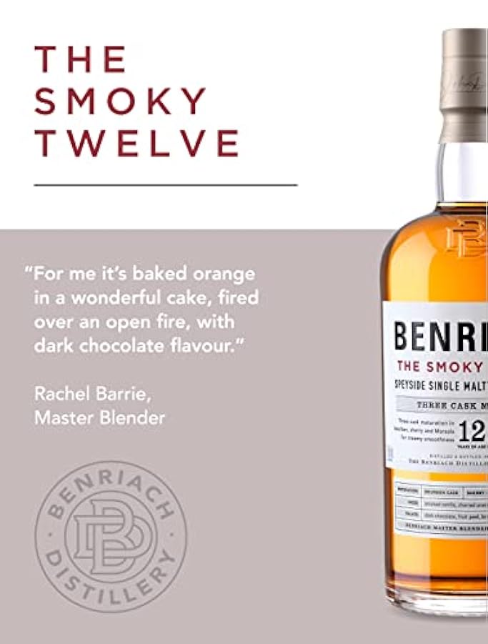 BenRiach The Smoky Twelve Single Malt Scotch Whisky - 700 Ml 268986542