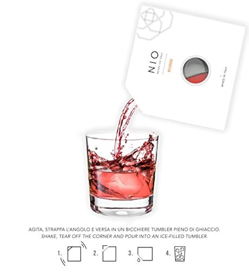 NIO Cocktails - Box Post Cena, 5 Drink da 100ml già Miscelati, Pronti da Bere (Whiskey Sour, Tommy´s Margarita, Daiquiri, Boulevardier, Manhattan), Gift Pack, 500ml 598972414