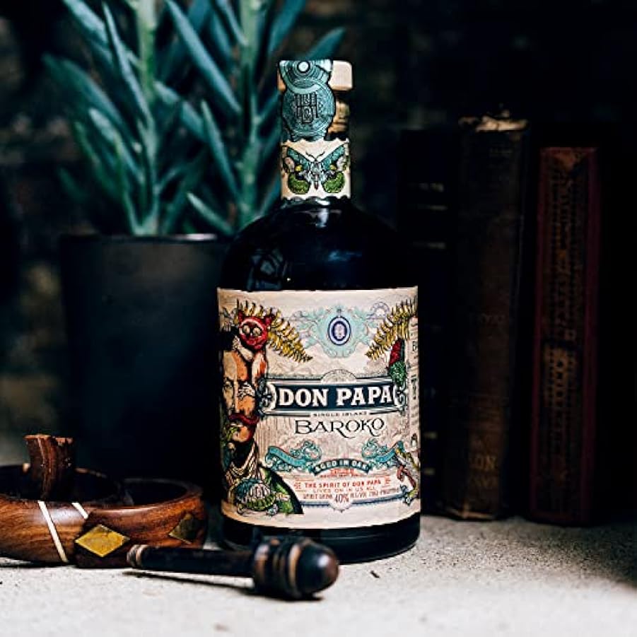 Don Papa Rum BAROKO 40% Vol. 0,7l in Giftbox with glass 166255010
