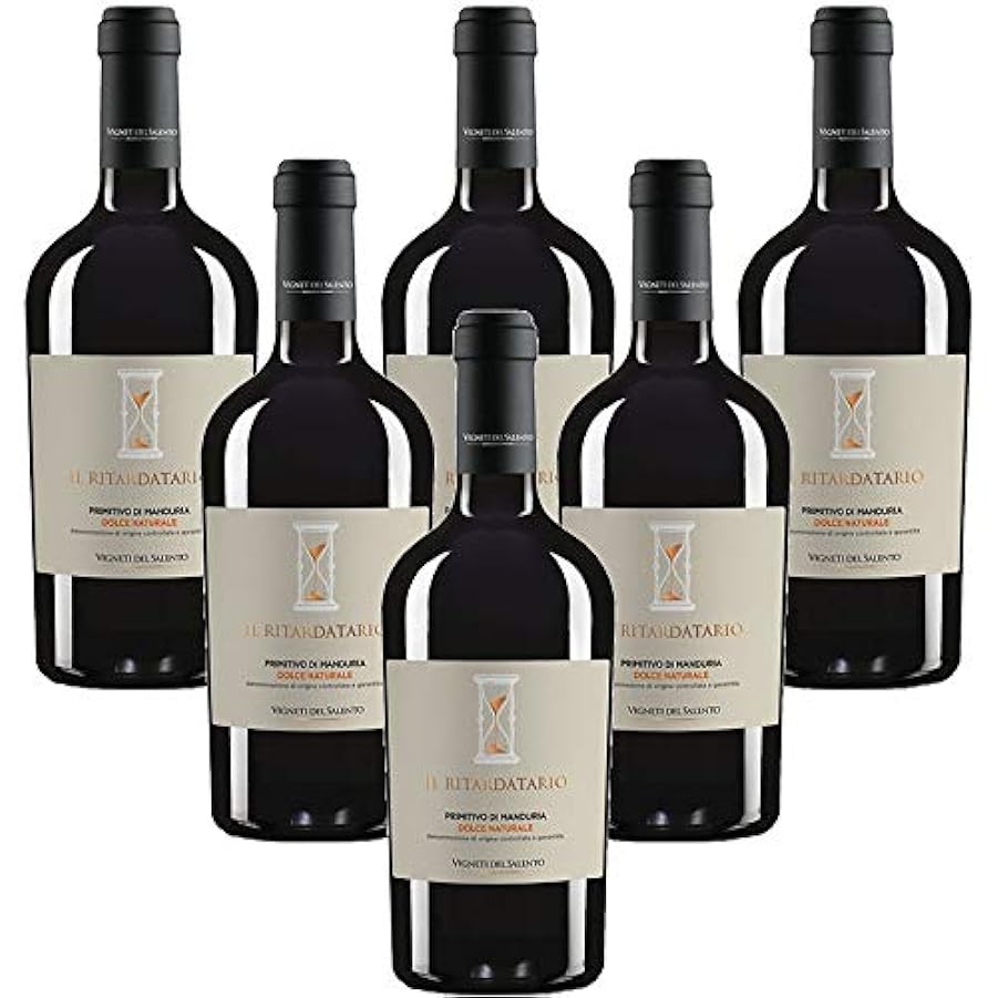 Il Ritardatario Primitivo DOCG Dolce Naturale Vigneti Del Salento (6 bottiglie 50 cl.) 825688437