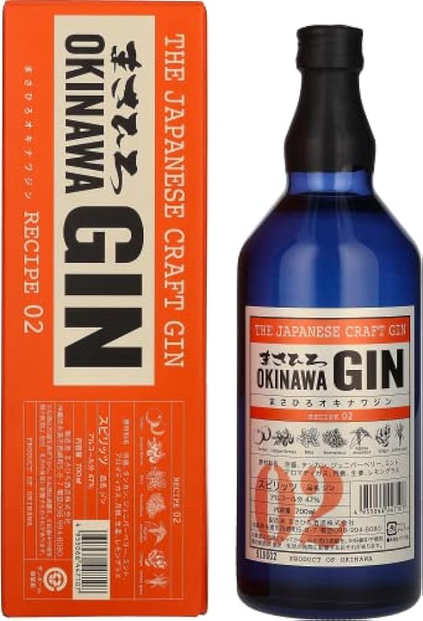 Masahiro OKINAWA Gin The Japanese Craft Gin Recipe 02 47% Vol. 0,7l in Giftbox 942022163
