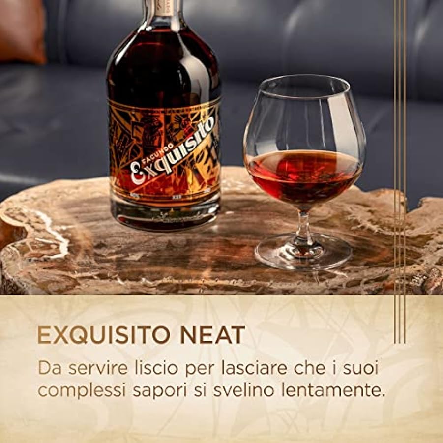 Rum Scuro Invecchiato Facundo Exquisito Affinato in Botti di Sherry, 70 cl 97708240