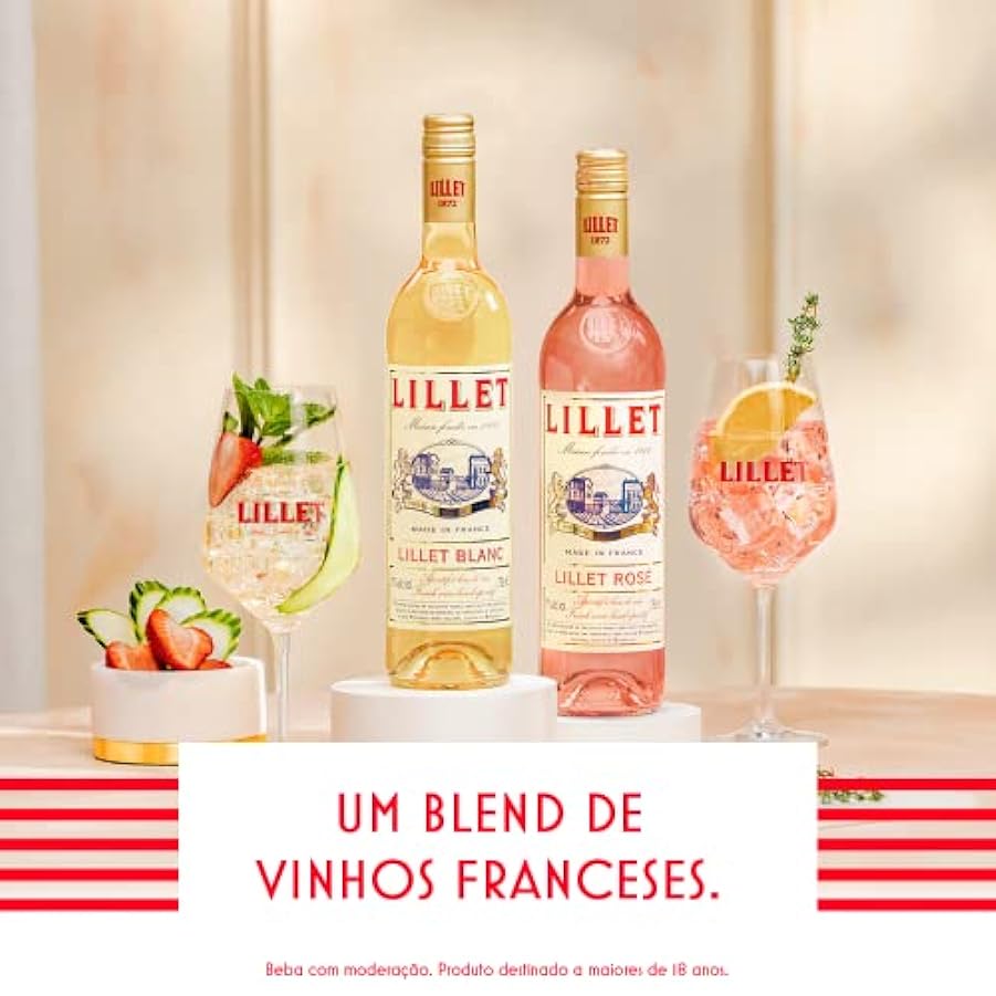 Lillet Blanc - 750 ml - Aperitivo Francese - Vino bianco liquoroso realizzato con le cuveè di Bordeaux - 17% Vol & Plymouth Gin Original - 700 ml 132521559
