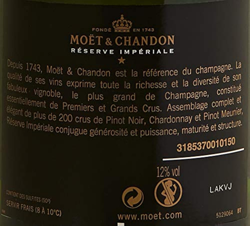 Champagne Brut Réserve Impériale, Moët & Chandon - 750 ml 735115521