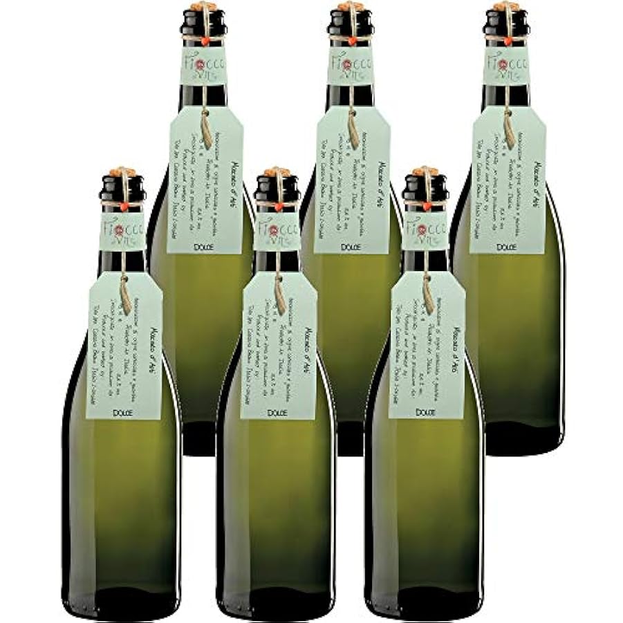 FIOCCO DI VITE Moscato D´Asti Docg Fiocco Di Vite Vino Bianco - 6 Bottiglie - 6x75cl 847701555