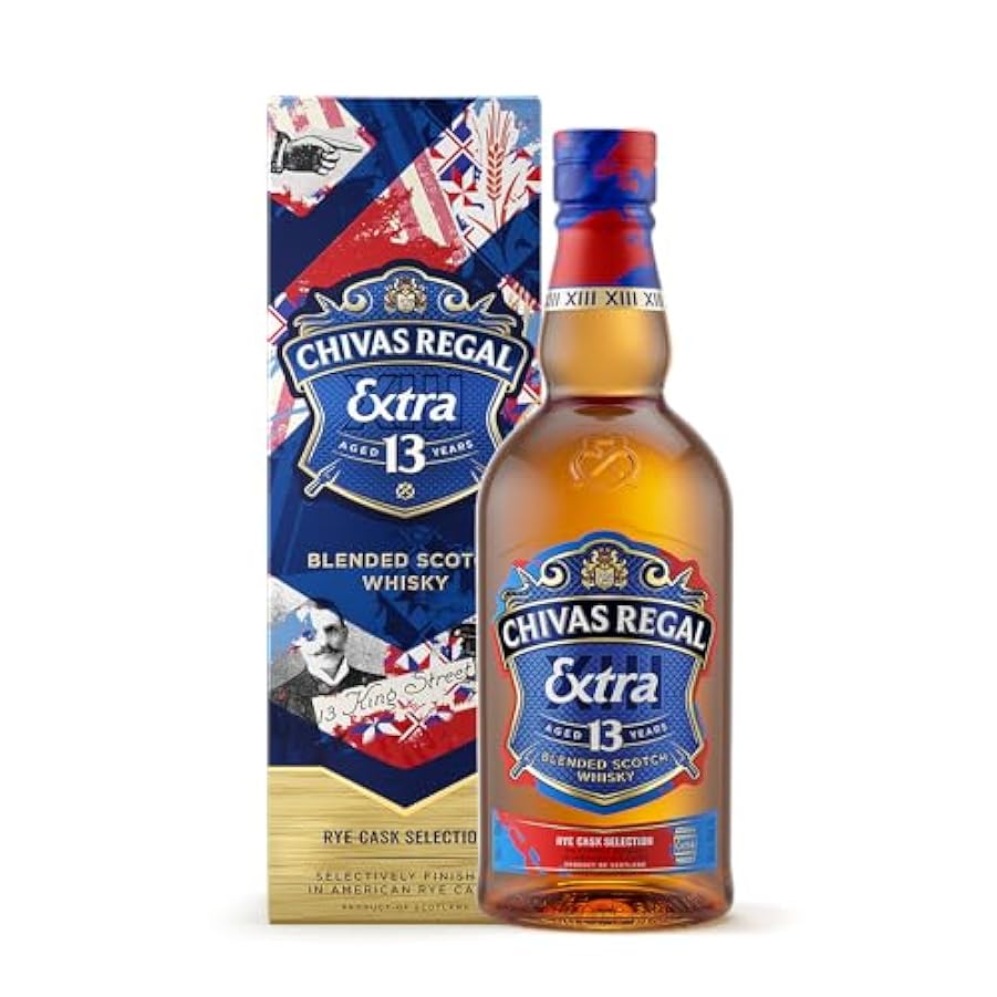 Chivas Brothers Regal Extra 13 Years Old American Rye Casks Finish 40% Vol 0.7 l in Confezione Regalo 748326780