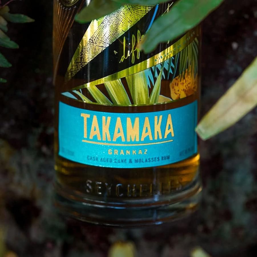 Takamaka - Grankaz - Miscela di Rum invecchiato 3 anni e rum di melassa invecchiato 8 anni - Bottiglia da 700ml, 45,1% Bottiglia da 700ml 291629469