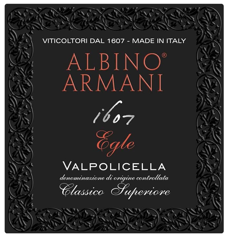 ALBINO ARMANI - Valpolicella Experience - Pack 6 Bottiglie, 2x Amarone della Valpolicella Classico DOCG, 2x Valpolicella Ripasso Classico Superiore DOC, 2x Valpolicella Classico Superiore DOC