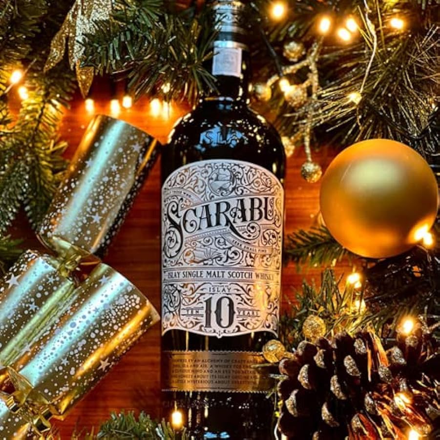 Scarabus Islay 10YO Single Malt Whiskey Scotch, Finale Lungo, Morbido e Seducente, 46% Bottiglia da 700ml 775317370